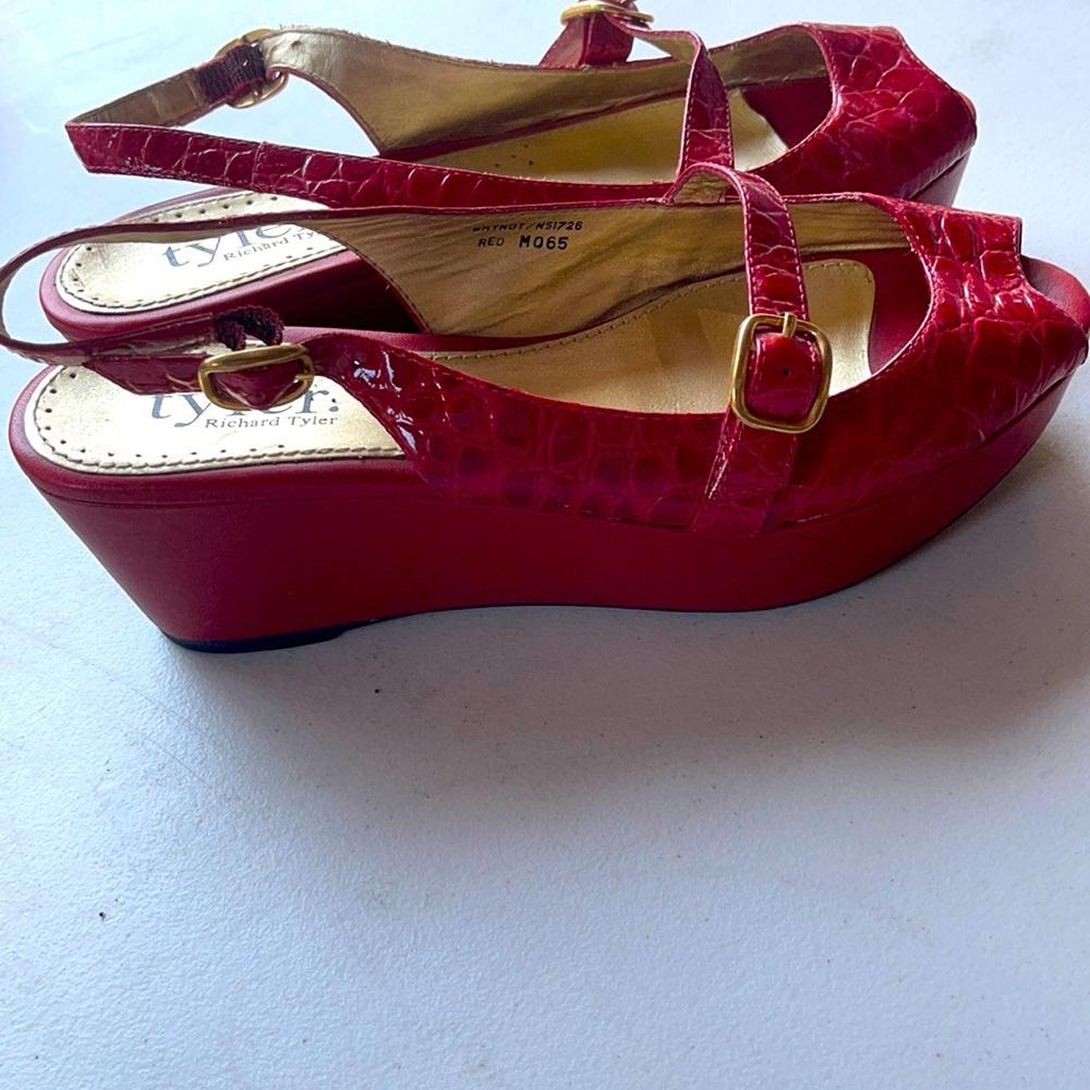 Red Tyler Richard Tyler sling back heel